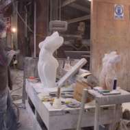 01 Working on Carrara marble